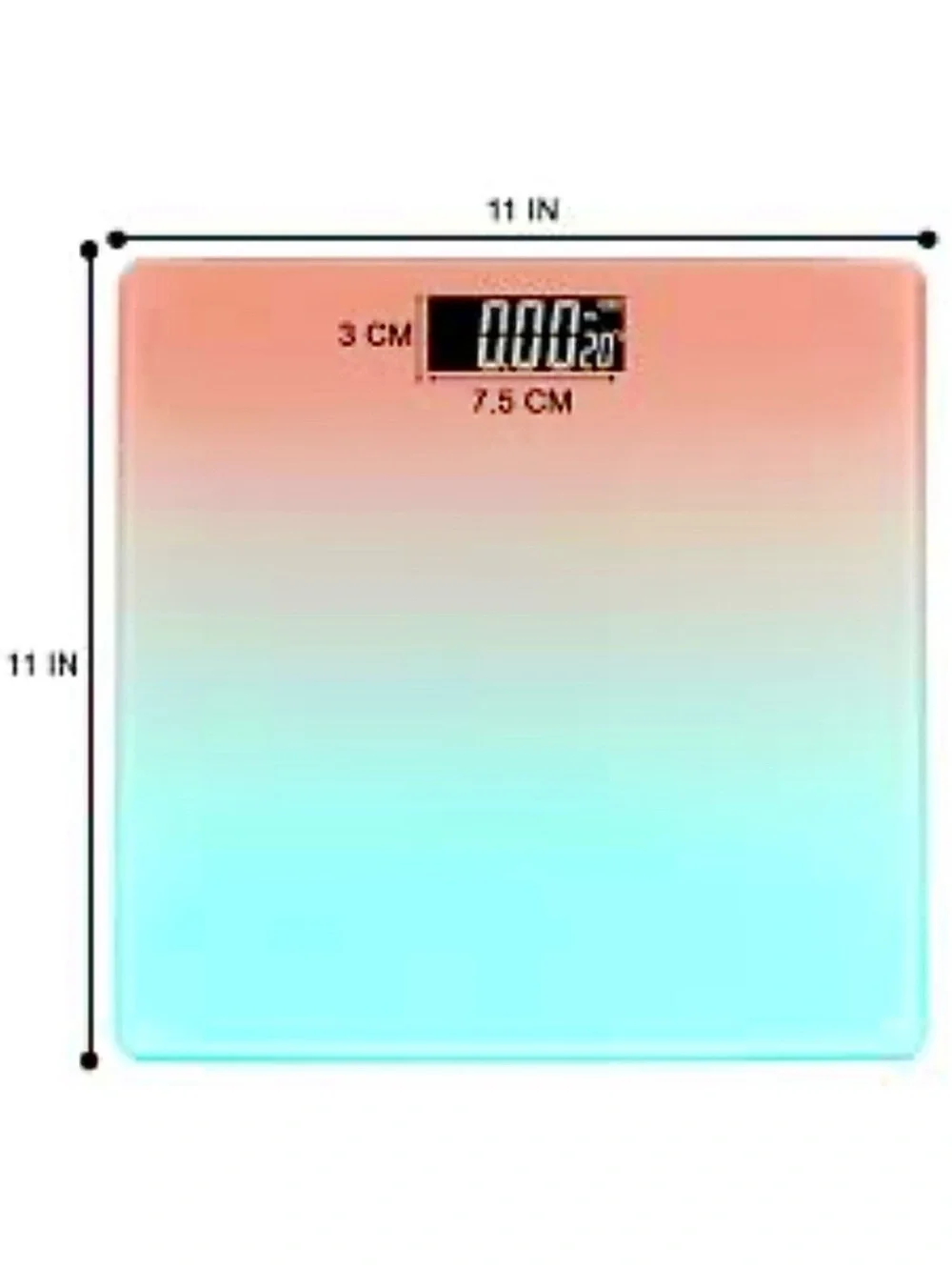 🆕- Stylish digital scale with a pink and blue gradient design. New in Box.